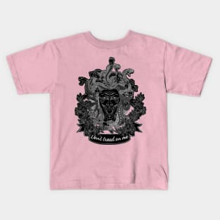 Medusa “Don’t tread on me” (black & white) Kids T-Shirt